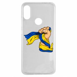 Чехол для Xiaomi Redmi Note 7 Рука с украинским флагом - PrintSalon