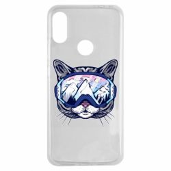 Чехол для Xiaomi Redmi Note 7 Snowboard Cat - PrintSalon