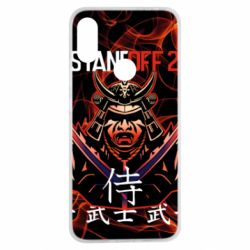 Чехол для Xiaomi Redmi Note 7 Standoff Samurai And Fire - PrintSalon