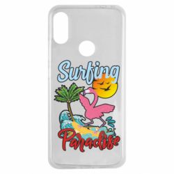 Чехол для Xiaomi Redmi Note 7 Surfing Paradise Flamingo - PrintSalon