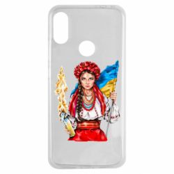 Чехол для Xiaomi Redmi Note 7 Украинская девушка в венку - PrintSalon