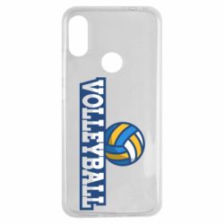 Чехол для Xiaomi Redmi Note 7 Volleyball text and ball - PrintSalon