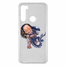Чехол для Xiaomi Redmi Note 8 Alien vs Predator - PrintSalon