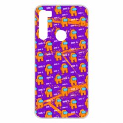 Чехол для Xiaomi Redmi Note 8 Among Us and grunge background - PrintSalon