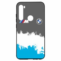 Чехол для Xiaomi Redmi Note 8 BMW logo and gray background - PrintSalon