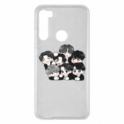 Чохол для Xiaomi Redmi Note 8 BTS Cute Art - PrintSalon