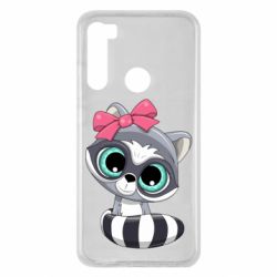 Чехол для Xiaomi Redmi Note 8 Cute raccoon - PrintSalon