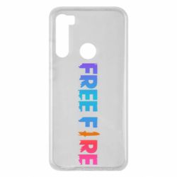 Чехол для Xiaomi Redmi Note 8 Free fire gradient logo - PrintSalon