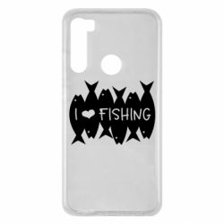 Чохол для Xiaomi Redmi Note 8 I Love Fishing - PrintSalon