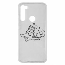 Чехол для Xiaomi Redmi Note 8 Кот Саймона Любовь - PrintSalon