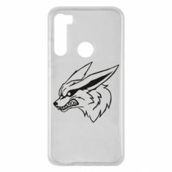 Чехол для Xiaomi Redmi Note 8 Kurama line art-PrintSalon Чехол для Xiaomi Redmi Note 8 Kurama line art