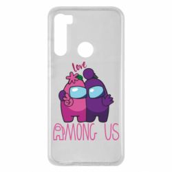 Чехол для Xiaomi Redmi Note 8 Love is Among Us - PrintSalon