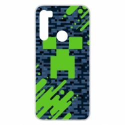 Чехол для Xiaomi Redmi Note 8 Minecraft Creeper - PrintSalon