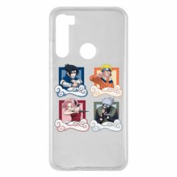 Чехол для Xiaomi Redmi Note 8 Naruto team 7 in action - PrintSalon