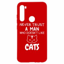 Чехол для Xiaomi Redmi Note 8 Не любит котов - не доверяй - PrintSalon