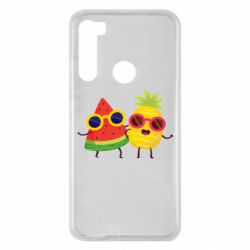 Чехол для Xiaomi Redmi Note 8 Pineapple with watermelon - PrintSalon
