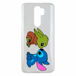 Чехол для Xiaomi Redmi Note 8 Pro Baby Yoda And Stitch - PrintSalon