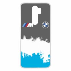 Чехол для Xiaomi Redmi Note 8 Pro BMW logo and gray background - PrintSalon