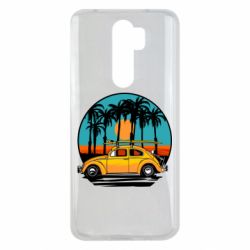Чехол для Xiaomi Redmi Note 8 Pro Car and sunset - PrintSalon