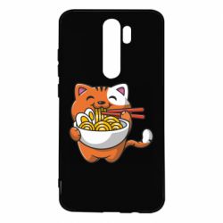 Чехол для Xiaomi Redmi Note 8 Pro Cat and Ramen - PrintSalon