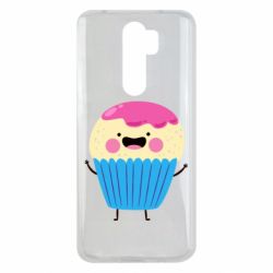Чехол для Xiaomi Redmi Note 8 Pro Funny cupcake with smile - PrintSalon