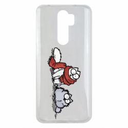 Чехол для Xiaomi Redmi Note 8 Pro Кот Саймона Зима - PrintSalon