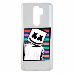 Чехол для Xiaomi Redmi Note 8 Pro Marshmello Colorful Portrait - PrintSalon