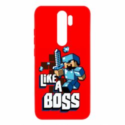 Чехол для Xiaomi Redmi Note 8 Pro Minecraft Like a Boss - PrintSalon