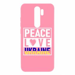 Чехол для Xiaomi Redmi Note 8 Pro PEACE LOVE UKRAINE - PrintSalon