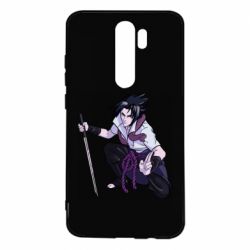 Чехол для Xiaomi Redmi Note 8 Pro Sasuke with katana-PrintSalon Чехол для Xiaomi Redmi Note 8 Pro Sasuke with katana