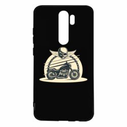 Чехол для Xiaomi Redmi Note 8 Pro Skull and Bike - PrintSalon