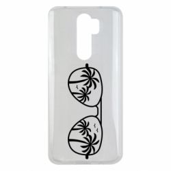 Чехол для Xiaomi Redmi Note 8 Pro Sunglasses And Palm Trees - PrintSalon