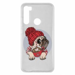 Чехол для Xiaomi Redmi Note 8 Pug And Coffee - PrintSalon