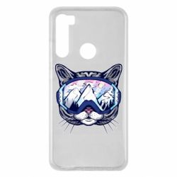 Чехол для Xiaomi Redmi Note 8 Snowboard Cat - PrintSalon