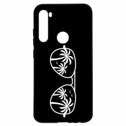 Чехол для Xiaomi Redmi Note 8 Sunglasses And Palm Trees - PrintSalon