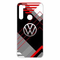 Чехол для Xiaomi Redmi Note 8 Volkswagen logo and abstraction - PrintSalon