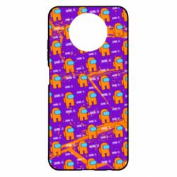 Чехол для Xiaomi Redmi Note 9 5G/Redmi Note 9T Among Us and grunge background - PrintSalon