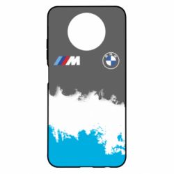 Чехол для Xiaomi Redmi Note 9 5G/Redmi Note 9T BMW logo and gray background