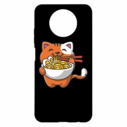 Чехол для Xiaomi Redmi Note 9 5G/Redmi Note 9T Cat and Ramen - PrintSalon