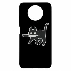 Чехол для Xiaomi Redmi Note 9 5G/Redmi Note 9T Cat with a knife - PrintSalon