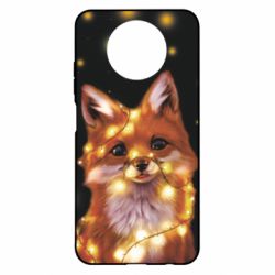 Чохол для Xiaomi Redmi Note 9 5G/Redmi Note 9T Fox And Christmas Lights - PrintSalon