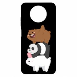 Чехол для Xiaomi Redmi Note 9 5G/Redmi Note 9T Гризли Панда и Белый - PrintSalon