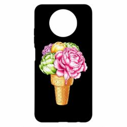 Чехол для Xiaomi Redmi Note 9 5G/Redmi Note 9T Ice cream flowers - PrintSalon