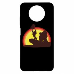 Чохол для Xiaomi Redmi Note 9 5G/Redmi Note 9T Lion king silhouette - PrintSalon