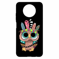 Чехол для Xiaomi Redmi Note 9 5G/Redmi Note 9T Little owl with feathers - PrintSalon