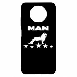 Чехол для Xiaomi Redmi Note 9 5G/Redmi Note 9T Man lion and stars - PrintSalon