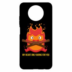 Чехол для Xiaomi Redmi Note 9 5G/Redmi Note 9T MY HEART ONLY  BURNS FOR YOU - PrintSalon