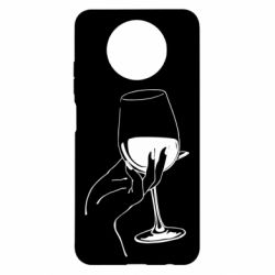 Чехол для Xiaomi Redmi Note 9 5G/Redmi Note 9T Рука с бокалом - PrintSalon