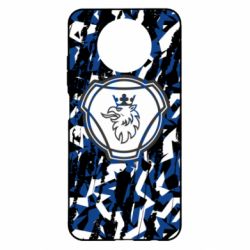 Чохол для Xiaomi Redmi Note 9 5G/Redmi Note 9T Scania logo and grunge - PrintSalon