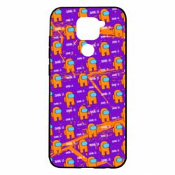 Чехол для Xiaomi Redmi Note 9/Redmi 10X Among Us and grunge background - PrintSalon